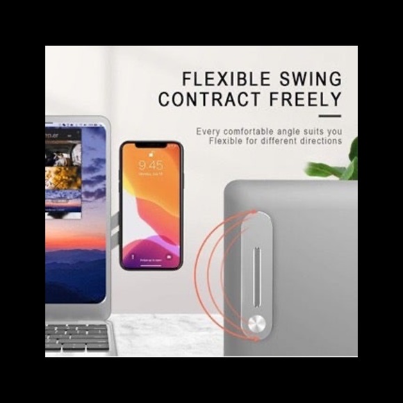 2pk Smart Point Magnetic Phone Bracket Silver - Picture 4 of 5